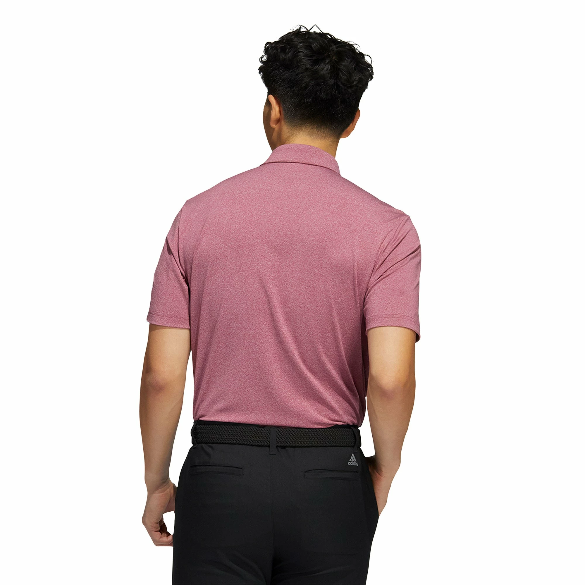 Adidas Golf Adidas Ultimate365 Heather Legacy Burgundy Mens Golf Polo 4 Adidas Golf Adidas Ultimate365 Heather Legacy Burgundy Mens Golf Polo - Image 2
