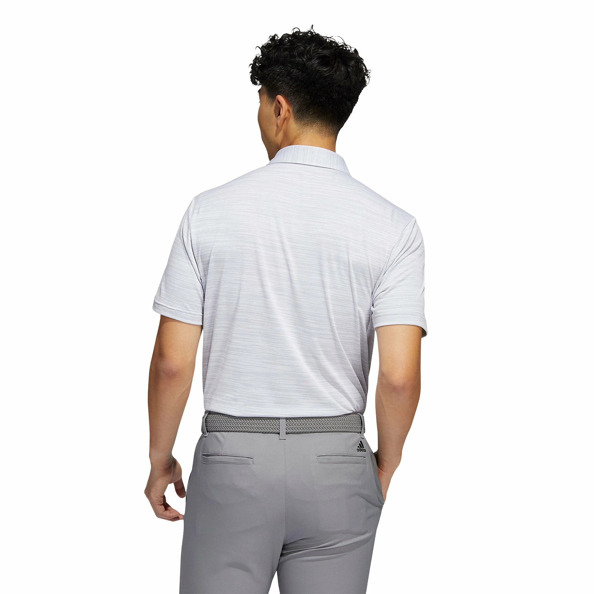 Adidas Golf Adidas Space-Dyed Striped Mens Golf Polo 10 Adidas Golf Adidas Space-Dyed Striped Mens Golf Polo - Image 8