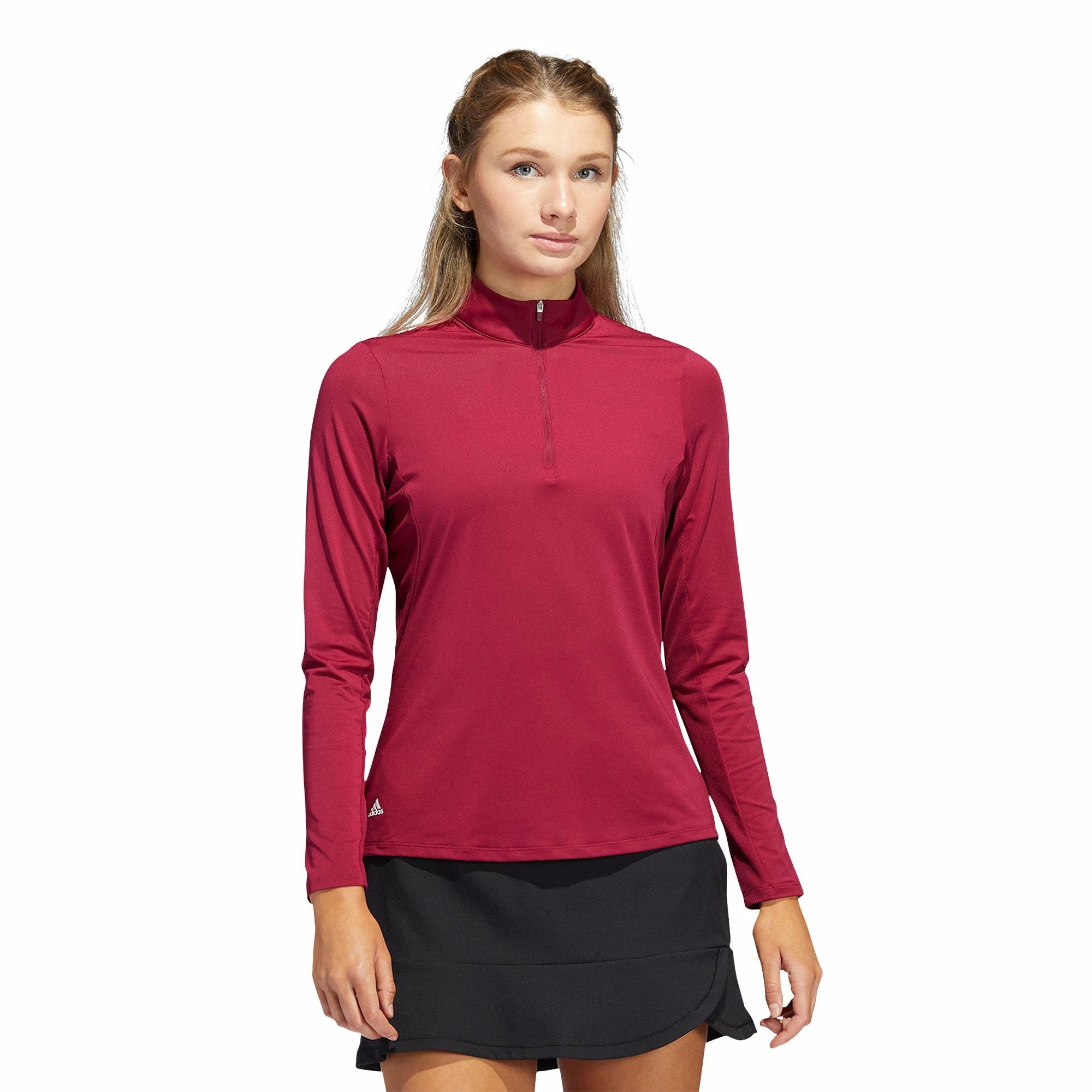 Adidas Golf Adidas Ultimate365 Legacy Burgundy Womens Golf 1/2 Zip 3 Adidas Golf Adidas Ultimate365 Legacy Burgundy Womens Golf 1/2 Zip
