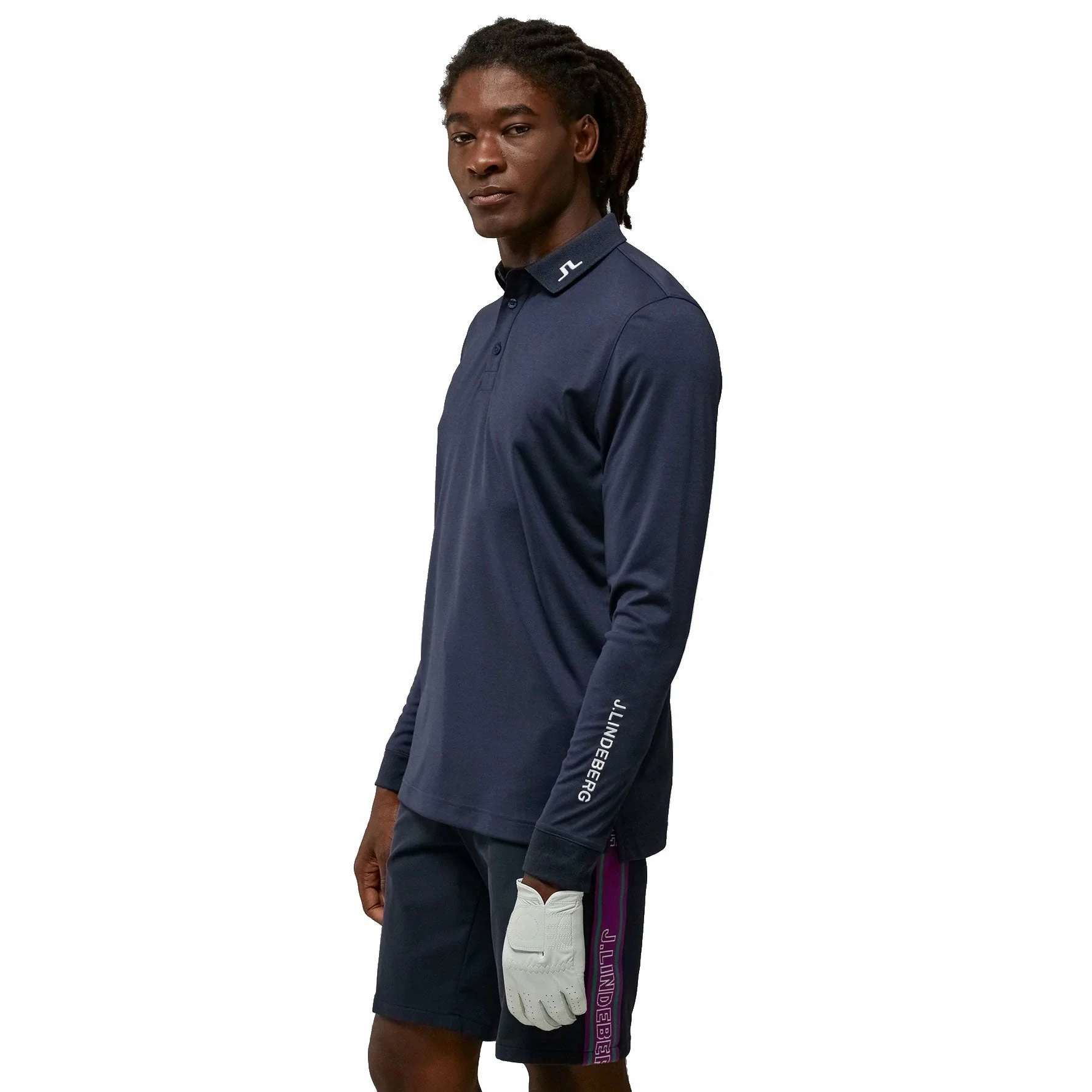 J.Lindeberg J. Lindeberg Tour Tech Mens Long Sleeve Golf Polo 3 J.Lindeberg J. Lindeberg Tour Tech Mens Long Sleeve Golf Polo