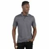 TravisMathew Eagle Peak Heather Dark Grey Mens Golf Polo -Golf Clubs Sales Store 30734 HTHRGREY9HDG