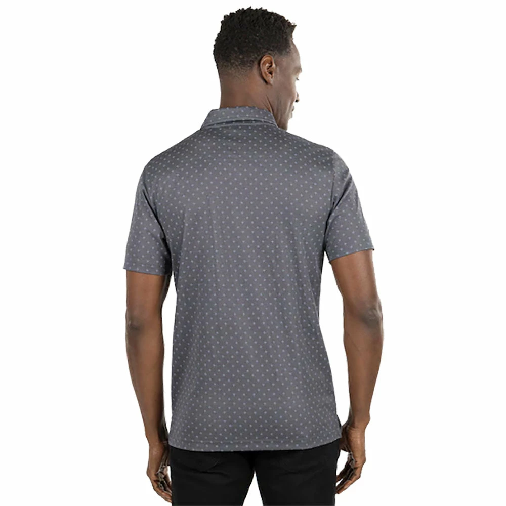 TravisMathew Eagle Peak Heather Dark Grey Mens Golf Polo 4 TravisMathew Eagle Peak Heather Dark Grey Mens Golf Polo - Image 2