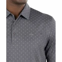 TravisMathew Eagle Peak Heather Dark Grey Mens Golf Polo 7 TravisMathew Eagle Peak Heather Dark Grey Mens Golf Polo -Golf Clubs Sales Store 30734 HTHRGREY9HDG 2
