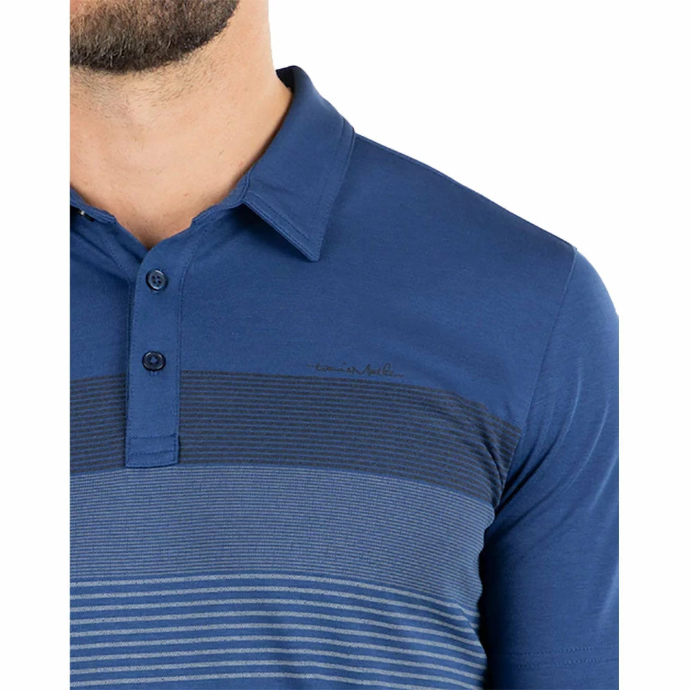 TravisMathew Late Checkout Estate Blue Mens Golf Polo 5 TravisMathew Late Checkout Estate Blue Mens Golf Polo - Image 3