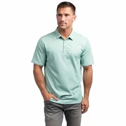 TravisMathew Classy Mens Golf Polo 33 TravisMathew Classy Mens Golf Polo -Golf Clubs Sales Store CLASSY HTHBERYLGREEN