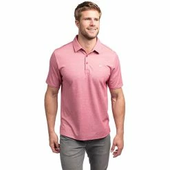 TravisMathew Classy Mens Golf Polo 40 TravisMathew Classy Mens Golf Polo -Golf Clubs Sales Store CLASSY HTHRCARDINAL