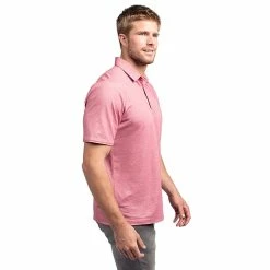TravisMathew Classy Mens Golf Polo 41 TravisMathew Classy Mens Golf Polo -Golf Clubs Sales Store CLASSY HTHRCARDINAL 1