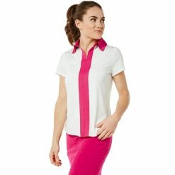 Belyn Key Contrast Womens Short Sleeve Golf Polo -Golf Clubs Sales Store TSS0003 CR da191d2c 91bc 4f37 99cf 986bf2991723
