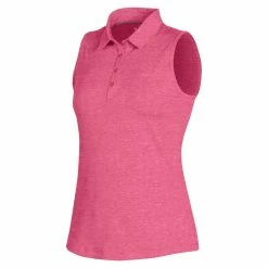 Under Armour Zinger 2.0 Heathered Womens Sleeveless Golf Polo 21 Under Armour Zinger 2.0 Heathered Womens Sleeveless Golf Polo -Golf Clubs Sales Store UW0468 CERISE550T